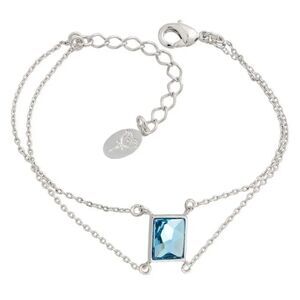 WATER BRACELET THAT ENCHANTS AQUAMARINE + WHITE RHODIUM PLATED